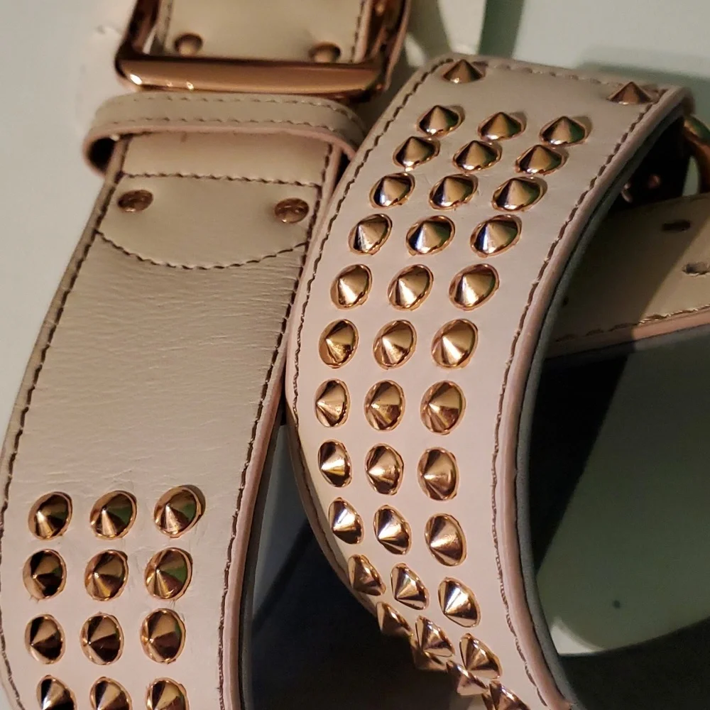 Bond & Co. Cream Studded Dog Collar